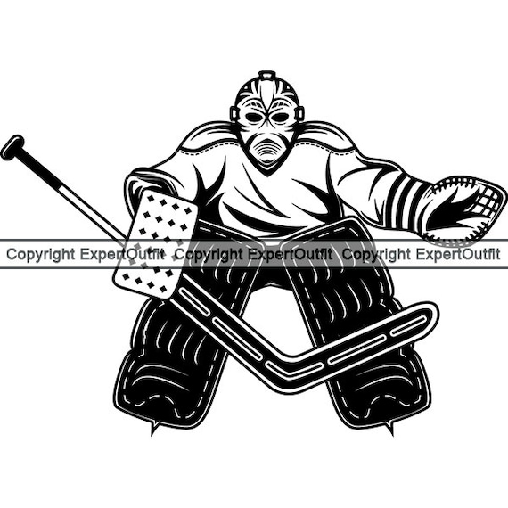 Hockey Goalie Helmet Mask INSTANT DOWNLOAD 1 Vector .eps Svg 