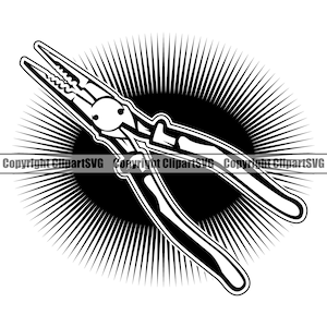 Electrician Wire Cutters Strippers Pliers Electrical Electric Repair Work Design Element Logo PNG SVG Clipart Vector Cricut Cut Cutting File