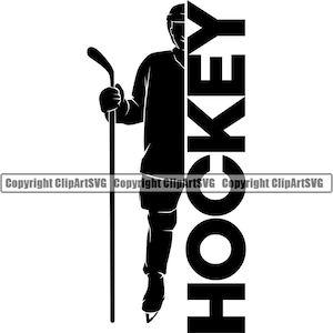Hóquei Stick Jogador Silhueta Máscara Arena Pista De Gelo Equipe Jogo Liga Escola Esporte Atleta Design Elemento Logotipo SVG PNG Clipart Corte Arquivo