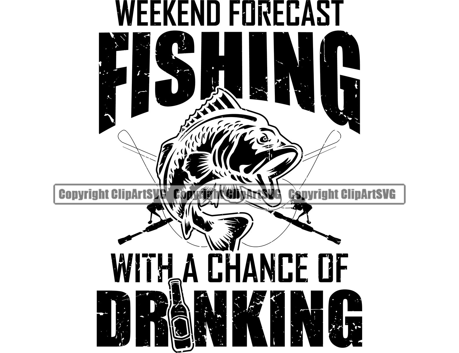 Fishing Forecast Chance of Drinking Beer Fish Pole Bait Lake Etsy