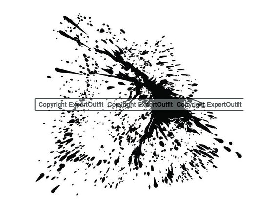 Blood Splatter Splat Liquid Drop Paint Water Beverage Stain Etsy