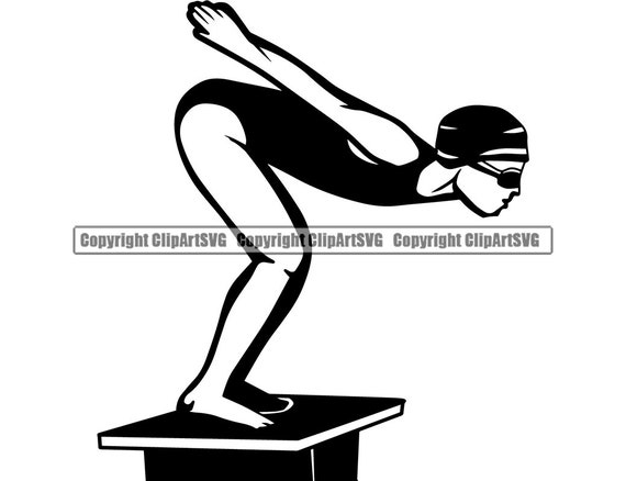 Swimming Diving Dive Diver Athlete Swimmer Swim Ocean Pool Sport School  Student Athlete Race Racing Logo SVG PNG Vector Clipart Cut Cutting - Etsy