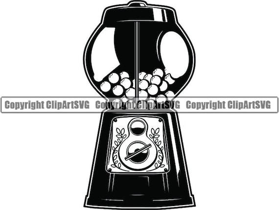 Gumball Machine 1 Snack Mall Gum Chewing Fruity Food Vending Etsy