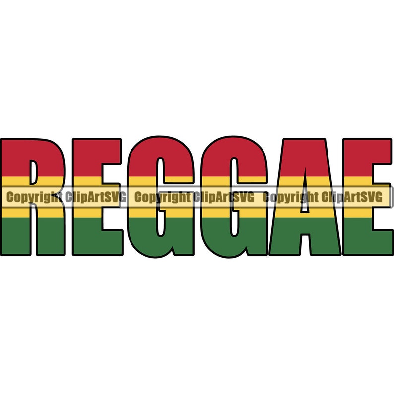 Reggae Rasta Jamaica Jamaican Name Word Text Flag Name Country - Etsy