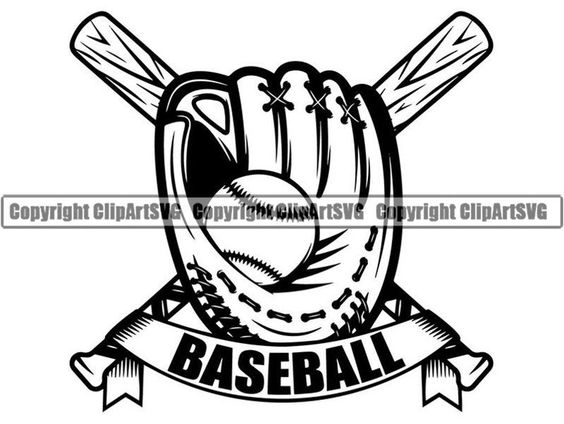 Baseball Logo 55 Bat Player Tournament Ball League Equipment Etsy