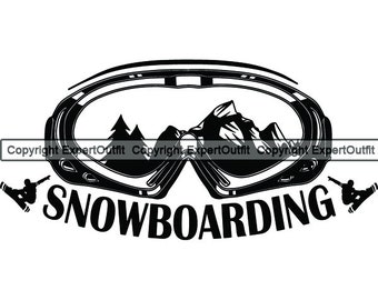Snowboarding Snowboard Snowboarder Snow Board Extreme Sports Text Logo Word Sign Signage Emblem .SVG .PNG Clipart Vector Cricut Cut Cutting