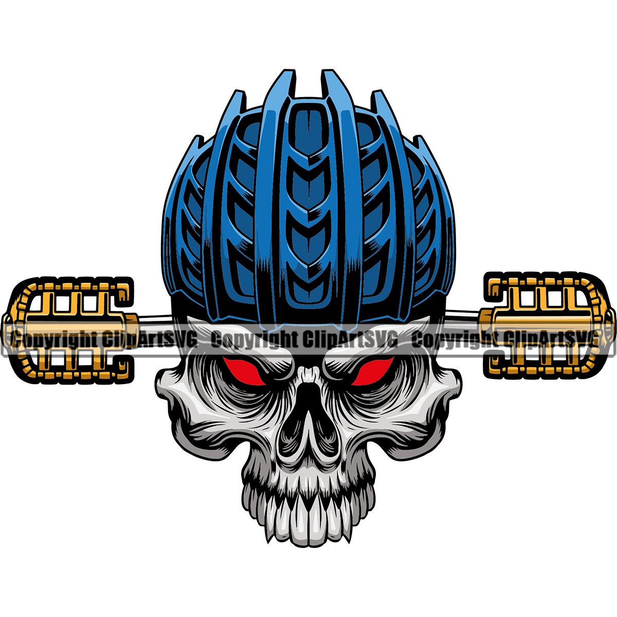 Skull Bicycle Helmet Tire Wheel Pedal Bike Cycle Link Repair Etsy