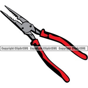 Electrician Wire Cutters Strippers Pliers Electrical Electric Repair Work Design Element Logo PNG SVG Clipart Vector Cricut Cut Cutting File