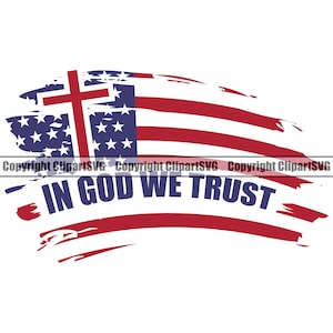 Cráneo veterano Dios militar en el que confiamos Cruz EE.UU. Bandera angustiada Vet Guerra Héroe Signo Americano EE.UU. P.O.W M.I.A Arte Diseño Logotipo SVG Png Vector Corte