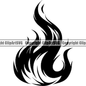 Vuur vlammen #9 Hot Rod Hell Inferno Blaze brandende gas hitte gevaar brandbaar ontwerpelement. SVG. PNG Clipart Vector Cricut knippen snijden