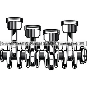 Pistons #1 Piston Engine Auto Car Vehicle Repair Motor Mechanic Automotive Automobile Machine .SVG .PNG Clipart Clipart Vector Cut Cutting
