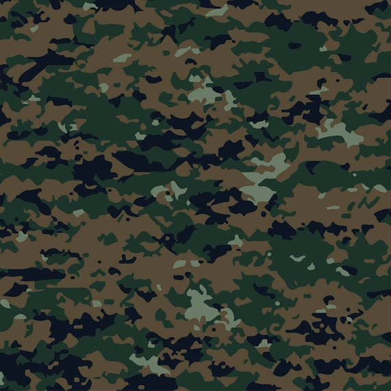  Woodland  Camo  9 Army  Camouflage Seamless Pattern  Military 