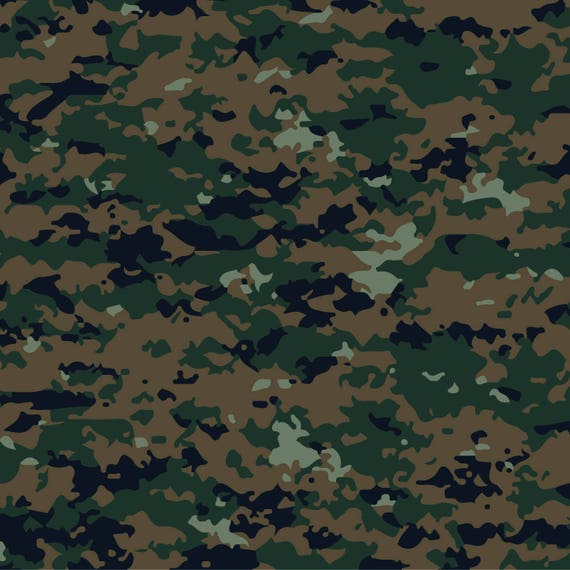 Woodland Camo 9 Army Camouflage Seamless Pattern Military War | Etsy