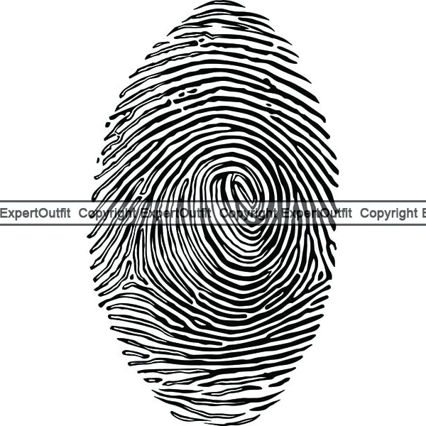 Police Fingerprint Fingerprinting Database Card Scan Scanner Scanning Check Suspect Book Booking .SVG .PNG Clipart Vector Cricut Cut Cutting