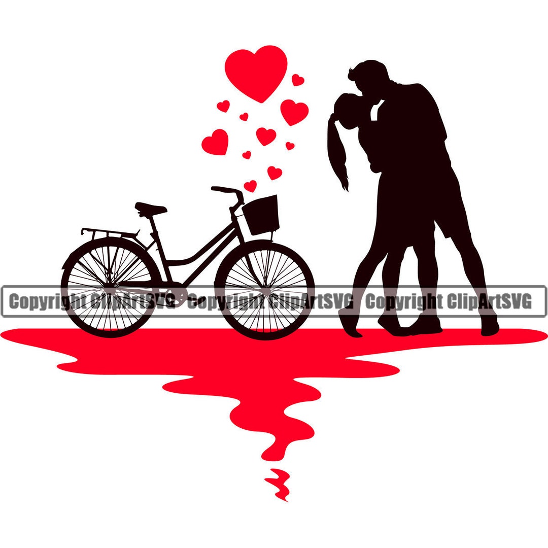 Silhouette Of A Couple Kissing Under A Tree At Sunset Stock ...