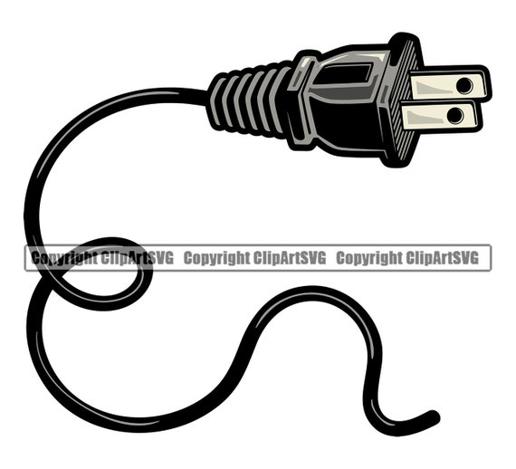 Plug Power Cord Wire Outlet Electrician Electric Work Worker - Etsy Sweden