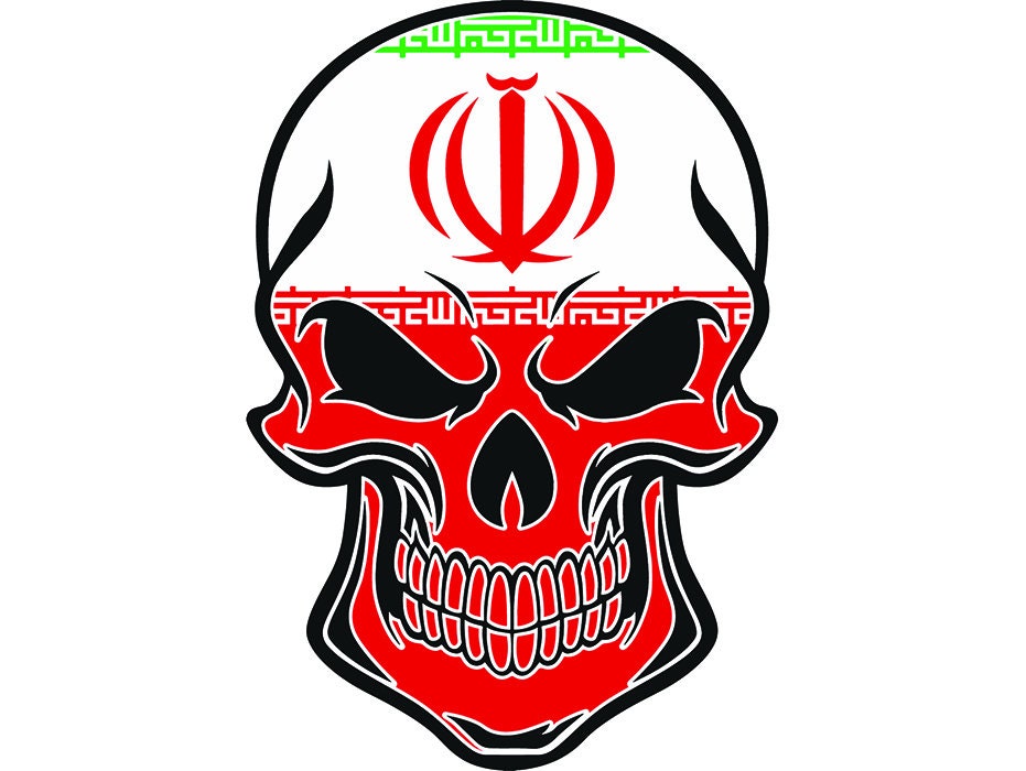 Iran Skull Shaped Flag Iranian Persia Persian islam Islamic Etsy
