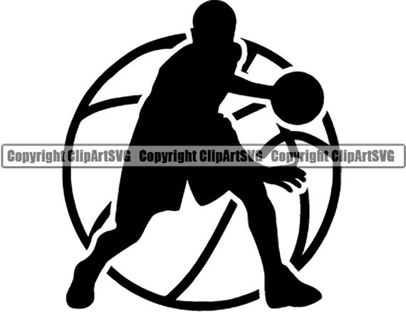 Basketball Logo 2 Player Ball Hoop Net Ball Sports Game Icon Etsy