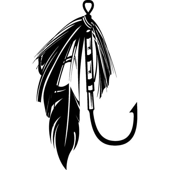 Download Fishing Lure 2 Hook Fisherman Logo 3 Prong Angling Fish | Etsy