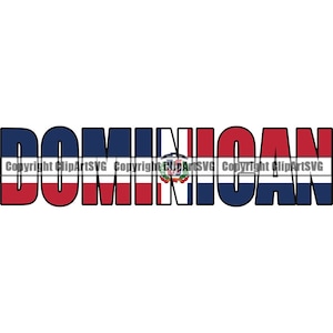 República Dominicana Nombre Palabra Texto Bandera País Mundo Nación Mapa Signo Símbolo Elemento de Diseño Logotipo SVG PNG Clipart Vector Cricut Corte Corte