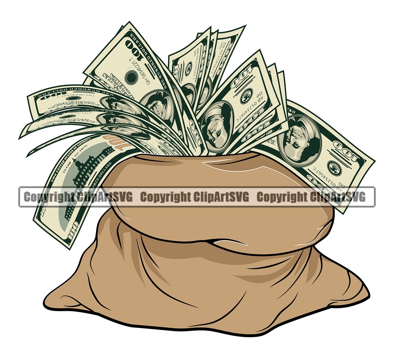 stack of cash clipart