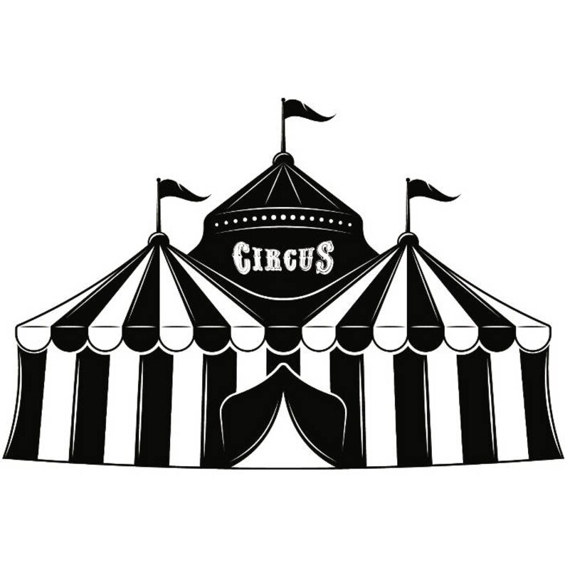Circus Tent 1 Flag Canvas Carnival Entertainment Theater Etsy