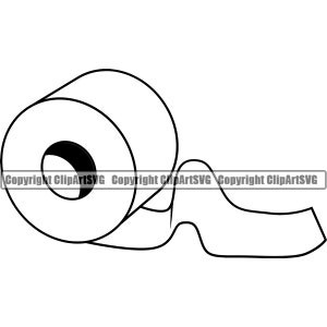 Toiletpapierrol Hygiëne Badkamer Schoon Zacht Wit Tissue Vel Veeg Reiniging Schoner Handdoek SVG PNG Clipart Clipart Vector Cut Cutting File