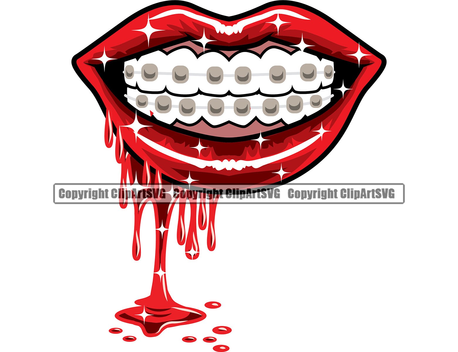 Vampire Teeth With Braces