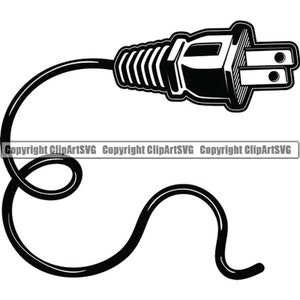 Power Cord #2 Power Cord Plug Electric Technology Cable Energy Electricity Socket Electrical .SVG .PNG Clipart Clipart Vector Cut Cutting