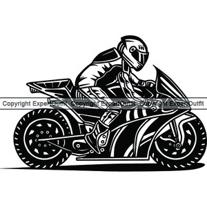 Trasporto Hobby Motociclista Pilota Moto Veicolo Automotive Pilota Autista Viaggiare. SVG. PNG Clipart Vector Cricut Taglio Taglio