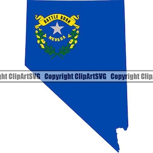 Nevada staat vlag vorm kaart VS VS Verenigde Amerika Amerikaanse natie nationale kunst .JPG. PNG Clipart Clip Art Design grafisch downloadbestand