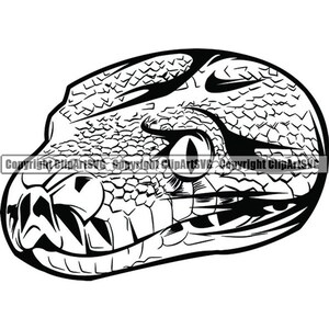 Python Snake #1 hoofd reptiel Wildlife Wild dier dierentuin mascotte slang Viper Cobra Design Logo. SVG. PNG Clipart Vector Cricut knippen snijden