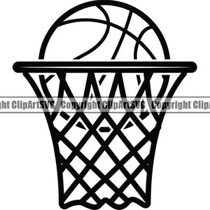Aro de baloncesto #26 Tablero Portería Borde Canasta Pelota Red Deportes Juego Icono Logotipo Equipo Escuela Logo.SVG.PNG Clipart Vector Cricut Corte Corte