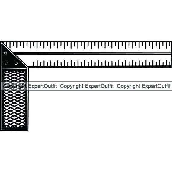 Ruler Measure Measuring Tool Measurement Scale Angle Equipment Marking  Level Line Construction .SVG .PNG Clipart Vector Cricut Cut Cutting