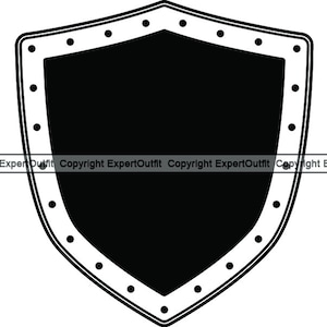 Shield #3 Security Shield Protection Guard Element Safe Defense Graphic Arms Safety Badge .SVG .PNG Clipart Clipart Vector Cut Cutting