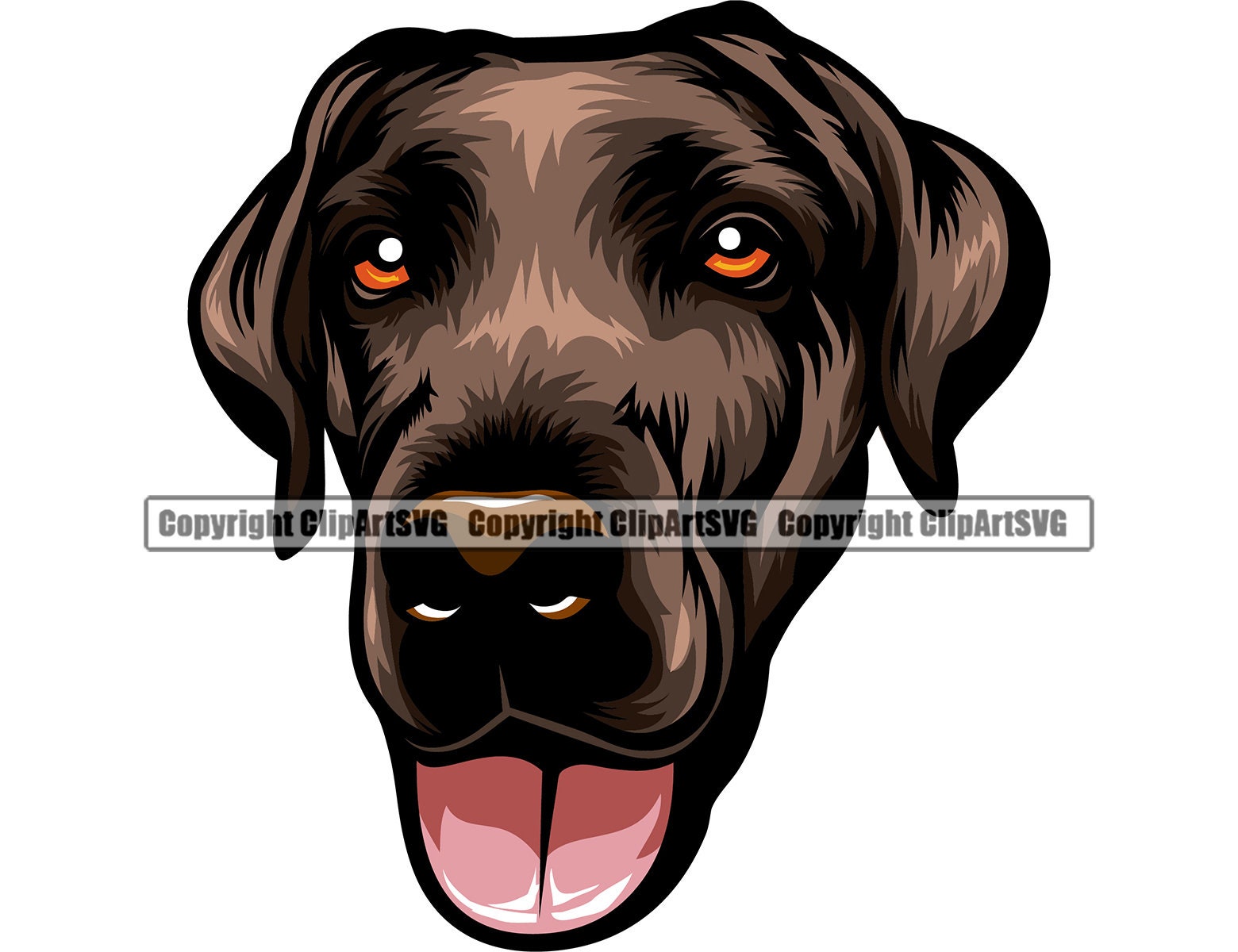 Labrador Retriever Dog Breed Happy Head Smiling Face Puppy - Etsy