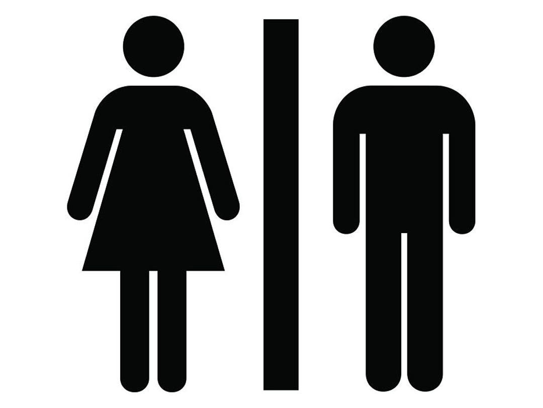 Bathroom sign deals