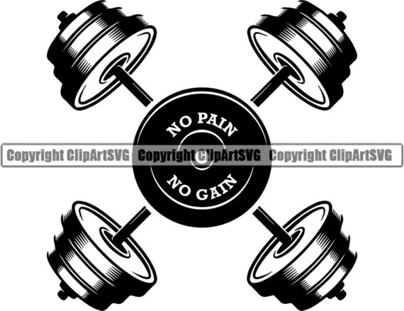 Bodybuilding Logo 63 Barbell Bar Weightlifting Fitness Etsy
