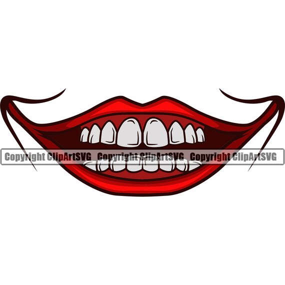 Download Png Svg Svg Joke Trick Funny Mouth Dxf Joker Smile Eps Evil Teeth Laughing Jpg Digital Prints Art Collectibles Shantived Com