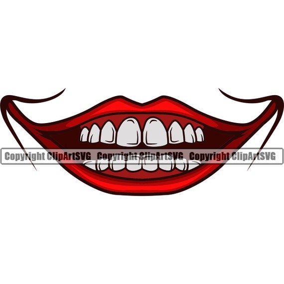 Download Png Svg Svg Joke Trick Funny Mouth Dxf Joker Smile Eps Evil Teeth Laughing Jpg Digital Prints Art Collectibles Shantived Com