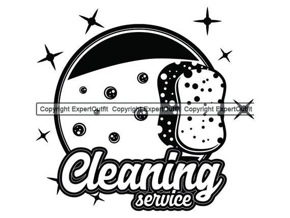 Cleaning Logo Maid Service Housekeeper Housekeeping Housework Etsy etsy