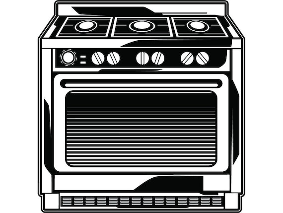 hot oven clipart