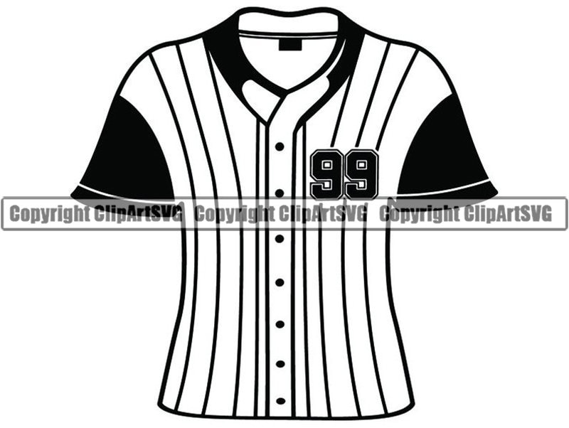 Baseball Jersey 6 Shirt Uniform Pinstripes Outfit Sports 