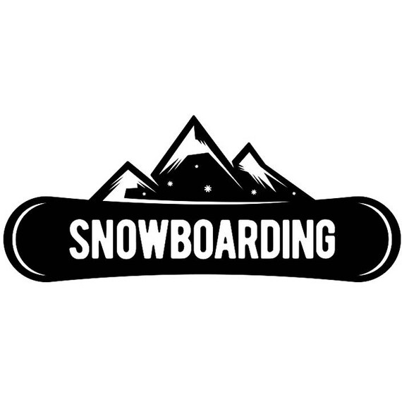 Snowboard Logo 7 Snowboarder Snow Board ski casque Google Etsy