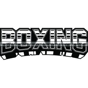 Boxen Box Boxer Sport Spiel Wort Text Art Logo Emblem Label Zeichen Beschilderung Werbung Werbung .SVG .PNG Clipart Vektor Cricut Schnitt Schneiden
