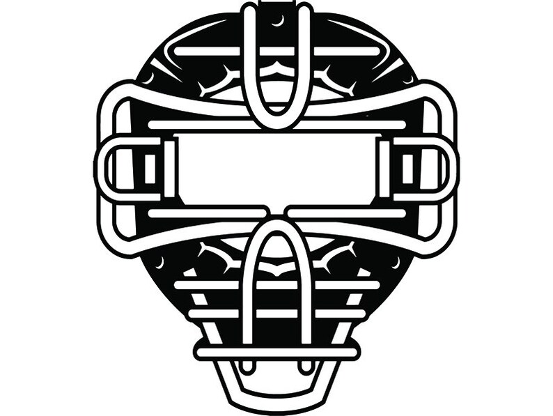 Catchers Mask 1 Baseball Helmet Face Shield Cap Sports League Etsy