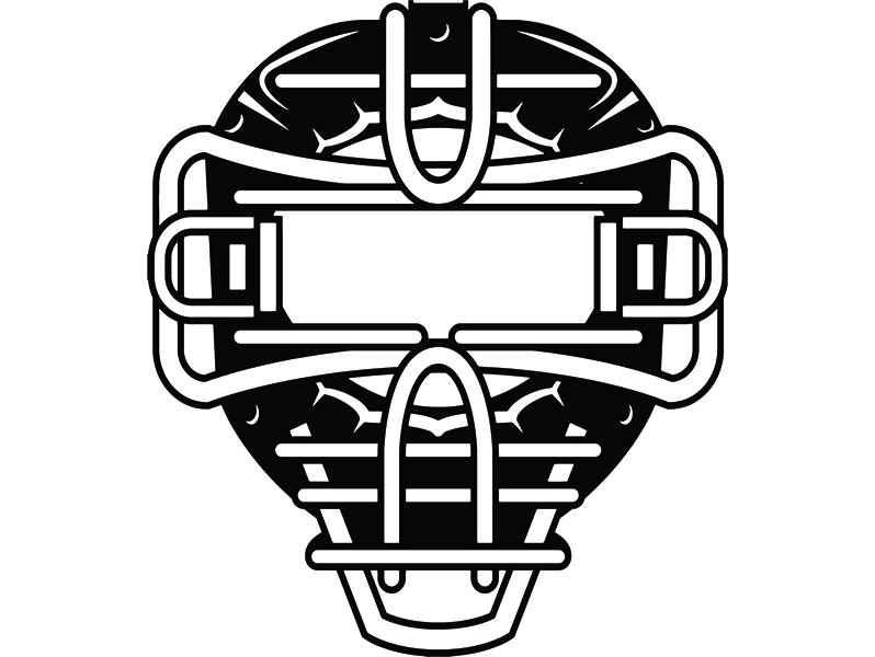 Catchers Mask 1 Baseball Helmet Face Shield Cap Sports League Etsy