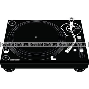Plataforma giratória #8 toca-discos mixer DJ Disc Jockey Deejay Spinning Scratching Album Vinil Music Club Party .SVG .EPS Vector Cricut Cut Cutting