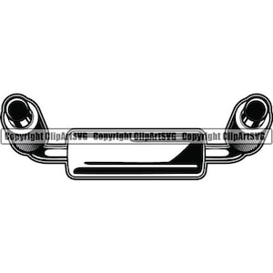 Exhaust Pipe #1 Exhaust Metal System Pipe Car Vehicle Steel Automobile Auto Muffler Pollution Power .SVG .EPS PNG Vector Cricut Cut Cutting