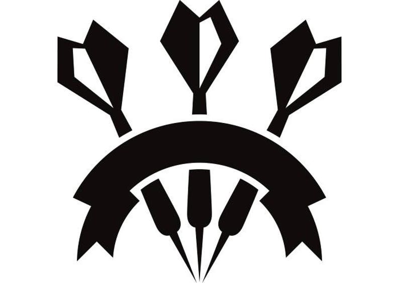 Darts Logo 2 Banner Dartboard Tips Flights Championship Etsy